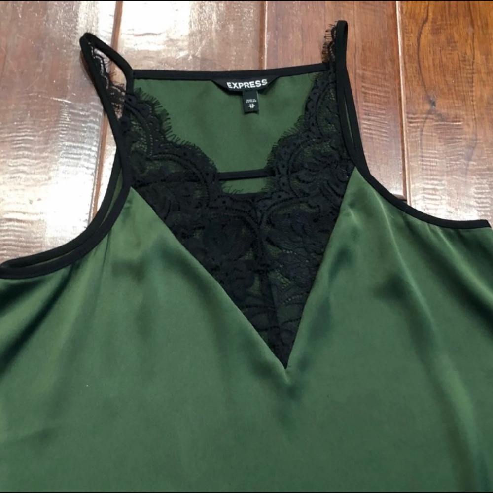 Express Green Cami/Top XS